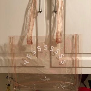 Kate Spade Clear Plastic Tote